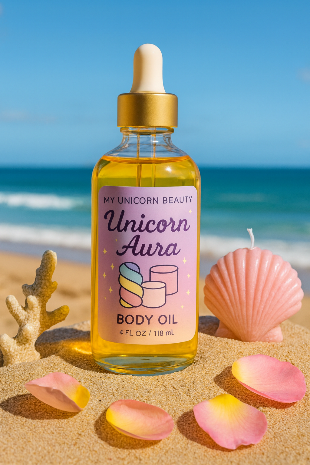 Unicorn Aura Body Oil (Marshmallow Scented)