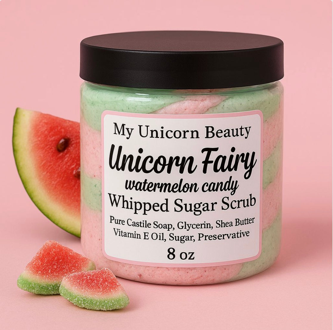 Unicorn Fairy Sugar Scrub (Watermelon Candy Scented)