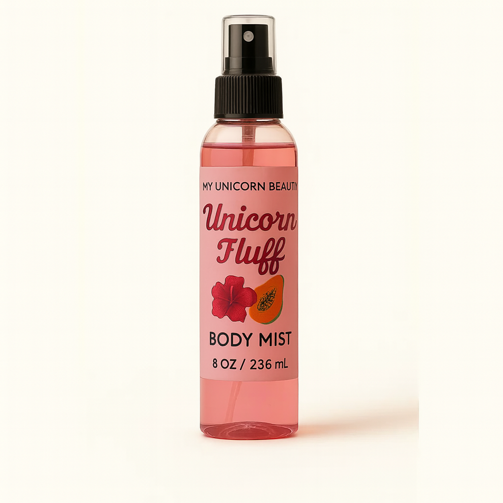 Unicorn Fluff Body Mist (Sugared Papaya & Hibiscus Scented)