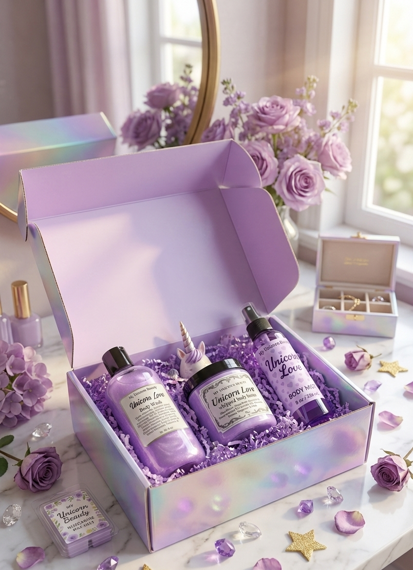 Unicorn Love Gift Set (Body Wash, Body Butter, Body Mist & Wax Melt)