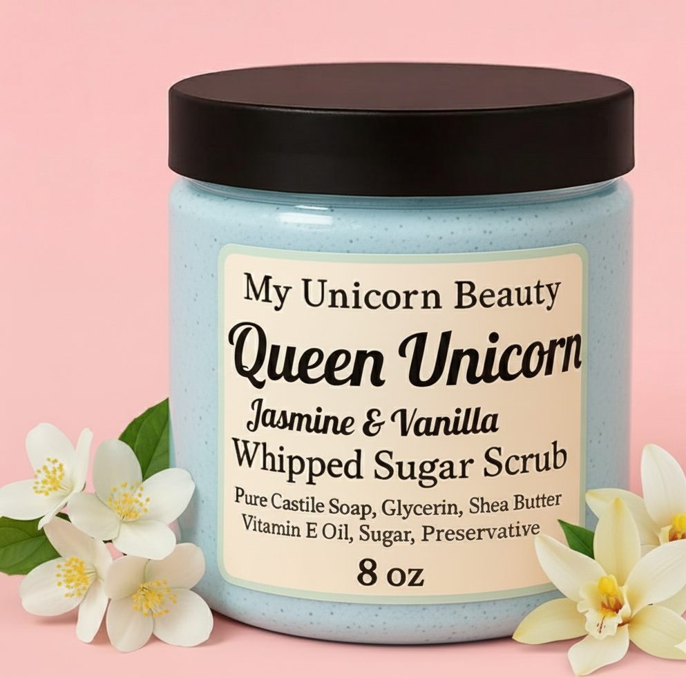 Queen Unicorn Sugar Scrub (Jasmine & Vanilla Scented)